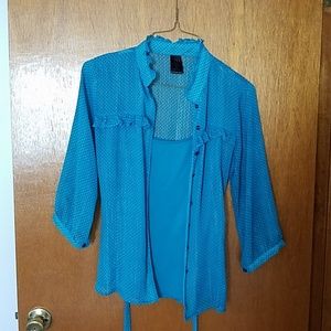 Button down dress top